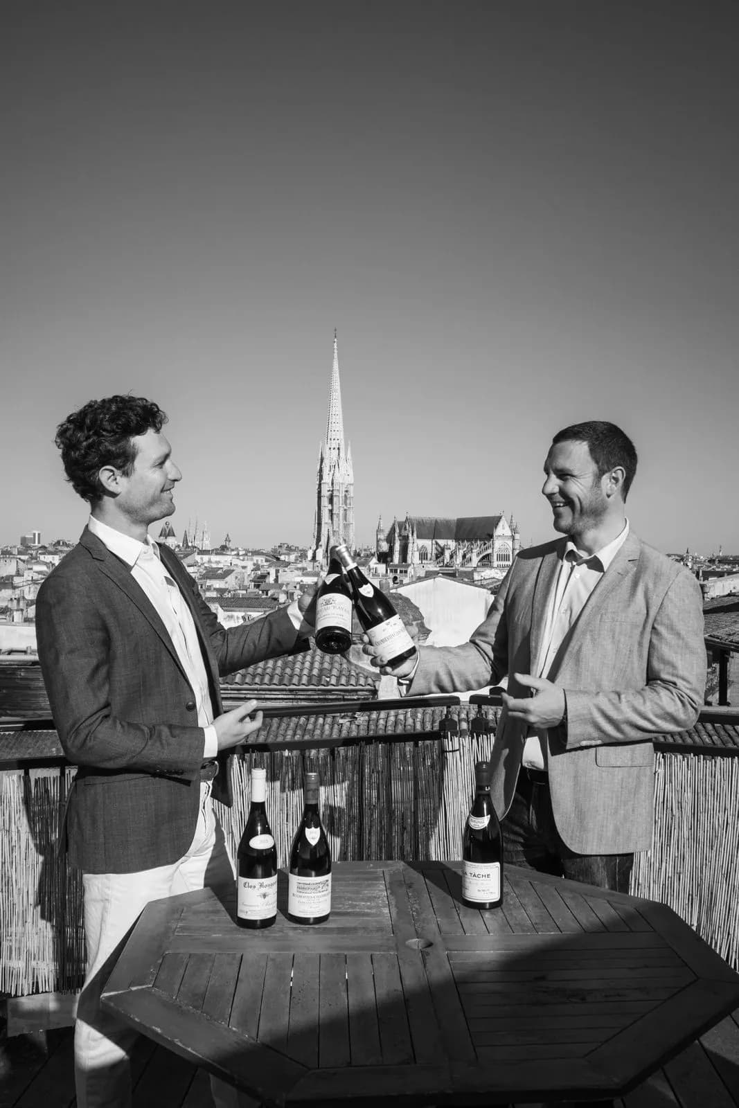 Palette de caisses de vin